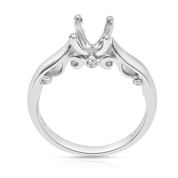 Verragio Insignia Diamond Engagement Ring Setting in 18K White Gold - Picture 3 of 4